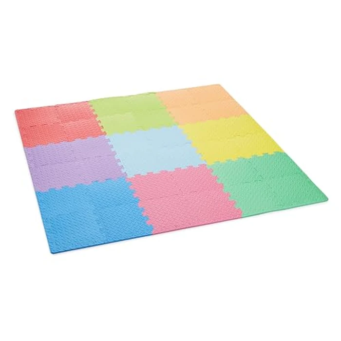 Amazon Basics Kids Puzzle Exercise Interlocking Play Mat, EVA Foam - 36 Tiles, 12" x 12", 54 Borders by Amazon Basics - Image 4