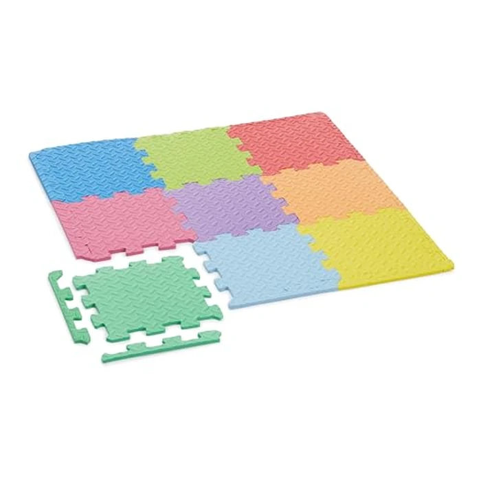 Amazon Basics Kids Puzzle Exercise Interlocking Play Mat, EVA Foam - 36 Tiles, 12" x 12", 54 Borders by Amazon Basics - Image 6