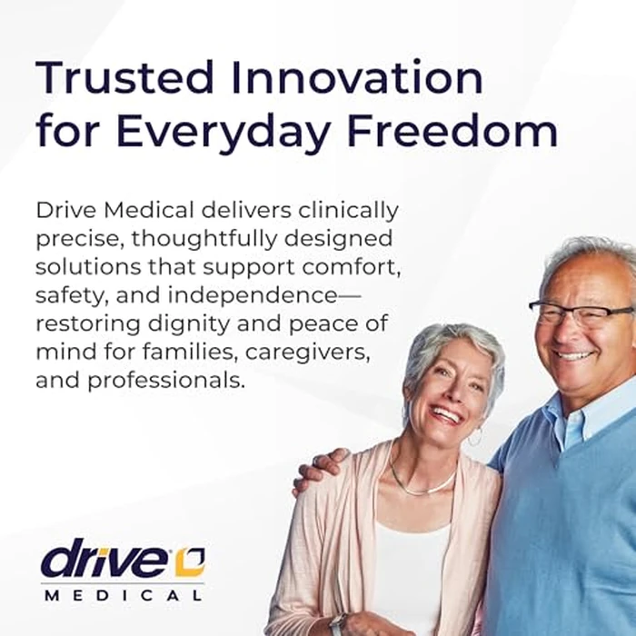 Drive Medical Silver Sport 1 Folding Transport Wheelchair - Lightweight Mobility Support - Full Armrests - Removable Swing-Away Footrests - Durable Steel Construction - Compact Folding Frame - Black by Drive Medical - Image 8