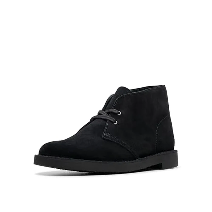 Clarks Collection Men's Shepton Chukka Boot, Black Suede, 8.5 Medium US by Clarks - Used - Good condition