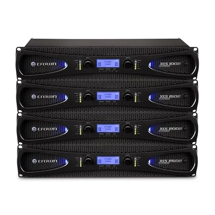 Crown XLS1002 2-Channel Class D DriveCore Professional Power Amplifier with DSP, Band Pass Filters & Peakx Limiters. XLR/RCA Inputs, 350W at 4 Ohm, PureBand Crossover System. Black by Crown - Image 2