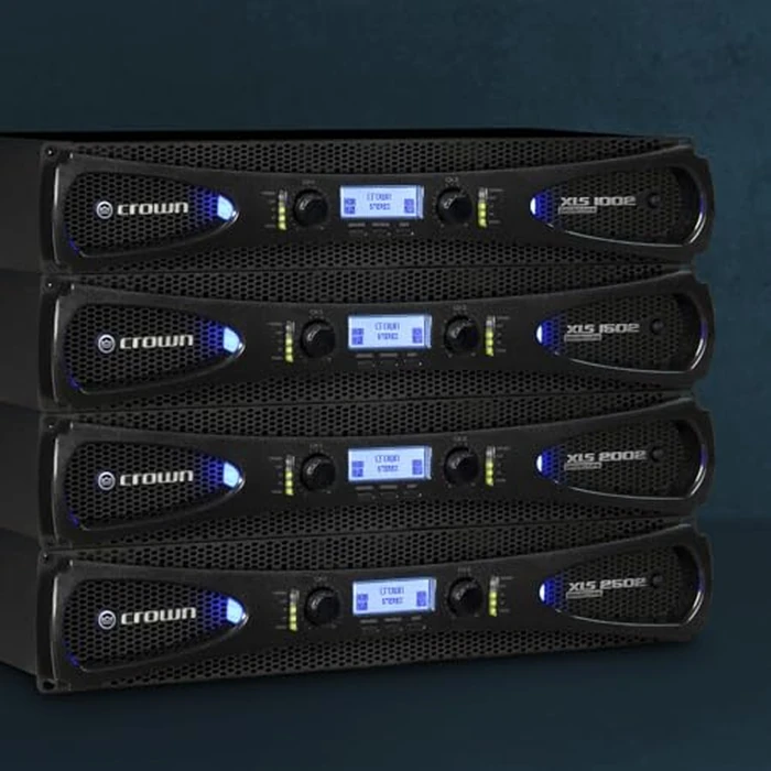 Crown XLS1002 2-Channel Class D DriveCore Professional Power Amplifier with DSP, Band Pass Filters & Peakx Limiters. XLR/RCA Inputs, 350W at 4 Ohm, PureBand Crossover System. Black by Crown - Image 5