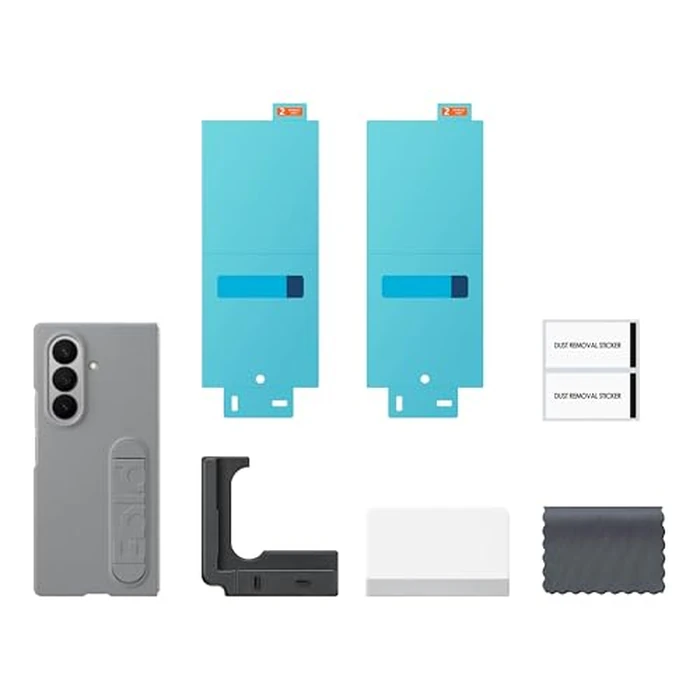 Samsung Galaxy Z Fold7 Silicone Phone Case, Protective Cover with Stand, Secure Grip, Soft, Comfortable Design, US Version, Gray by Samsung - Image 6