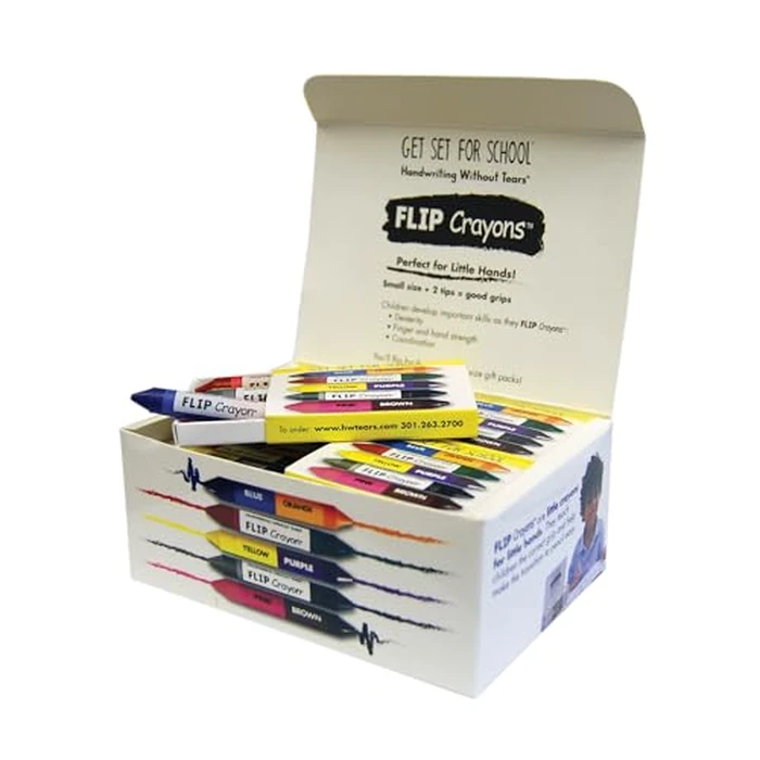 Learning Without Tears, FLIP Crayons, Sensory Gift Set, Handwriting Without Tears, Pre-School - K, Age 3+, Fine Motor Skills, Writing, Drawing, Coloring,School & Home by Learning Without Tears - Used - Like New condition - US$21.57