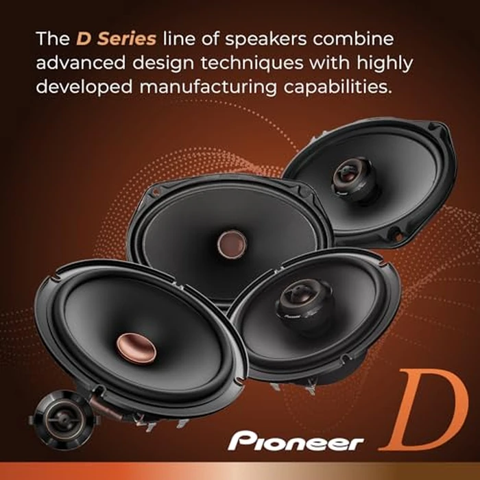 PIONEER D-Series TS-D65C 6.5” 2-Way Speakers (Pair) - 270W Max, Crisp Highs + Clear Vocals, Ideal Factory Upgrade, Add an Amplifier for Even Better Performance by PIONEER - Image 2