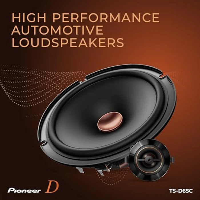 PIONEER D-Series TS-D65C 6.5” 2-Way Speakers (Pair) - 270W Max, Crisp Highs + Clear Vocals, Ideal Factory Upgrade, Add an Amplifier for Even Better Performance by PIONEER - Image 3