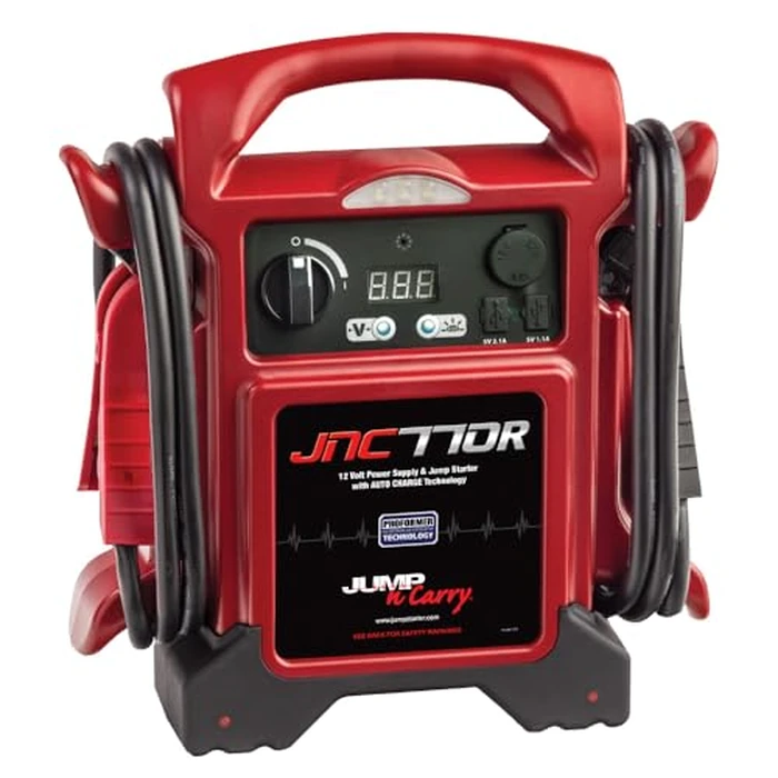 Clore Automotive Jump-N-Carry JNC770R 1700 Peak Amp Premium 12 Volt Jump Starter - Red by Clore Automotive - Image 1