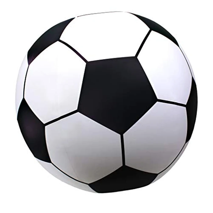 GoFloats Giant Inflatable Soccer Ball - Made From Premium Raft Grade Vinyl, Black & White 2.5 ft by GoFloats - Used - Very Good condition