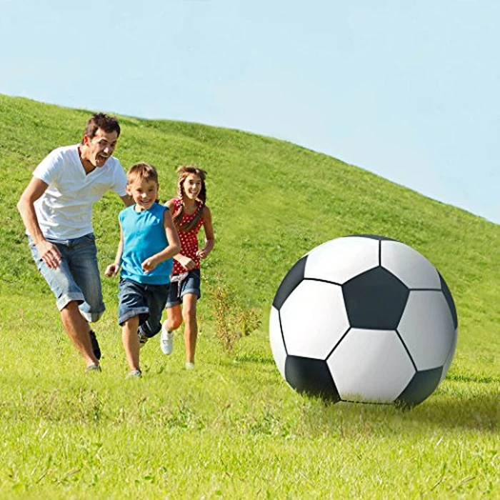 GoFloats Giant Inflatable Soccer Ball - Made From Premium Raft Grade Vinyl, Black & White 2.5 ft by GoFloats - Image 2