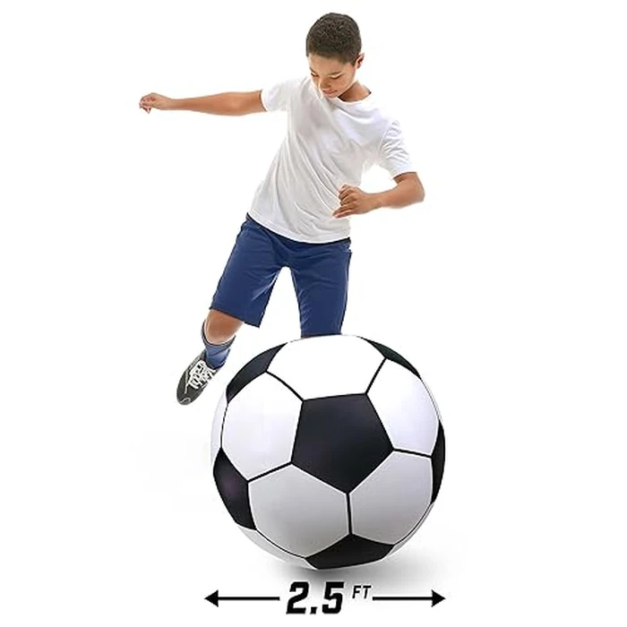 GoFloats Giant Inflatable Soccer Ball - Made From Premium Raft Grade Vinyl, Black & White 2.5 ft by GoFloats - Image 3