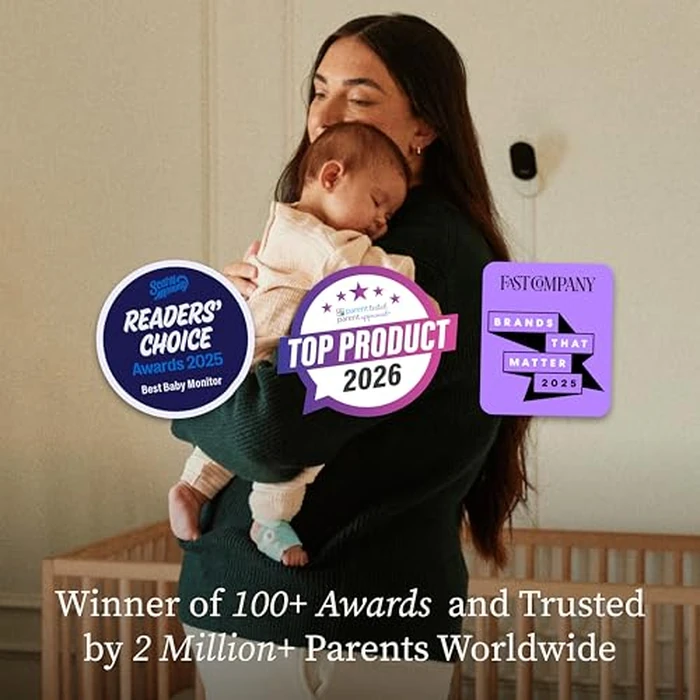 Owlet Dream Duo (Gen 3) Smart Baby Monitor All-in-One Bundle - 2K HD Video Baby Monitor with Alerts & Owlet Dream Sock Tracks Baby’s Oxygen, Heart Rate & Sleep | Health Insights via App | Mint by Owlet - Image 8