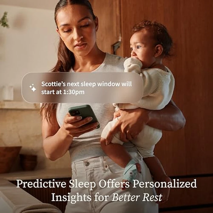 Owlet Dream Duo (Gen 3) Smart Baby Monitor All-in-One Bundle - 2K HD Video Baby Monitor with Alerts & Owlet Dream Sock Tracks Baby’s Oxygen, Heart Rate & Sleep | Health Insights via App | Mint by Owlet - Image 9