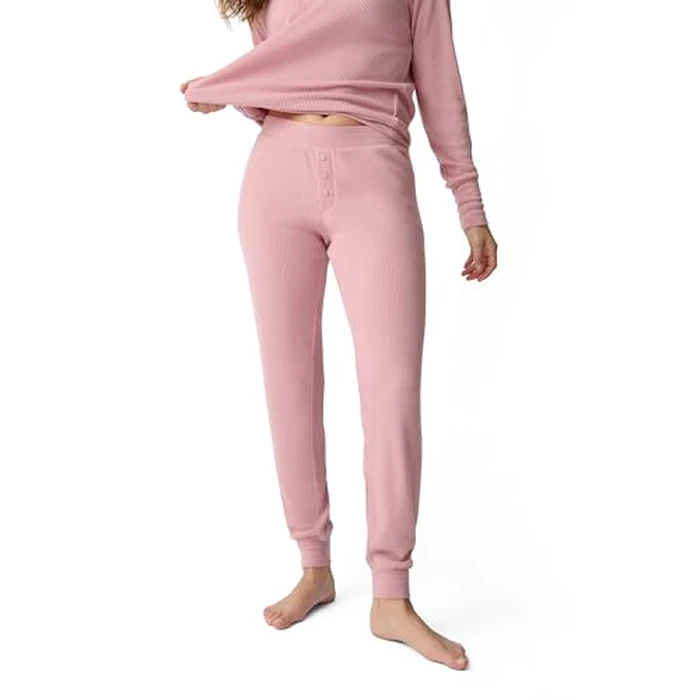 P.J. Salvage Women's Textured Essentials Jammie Pant, Rosewood, Small by PJ Salvage - Used - Like New condition - US$24.21