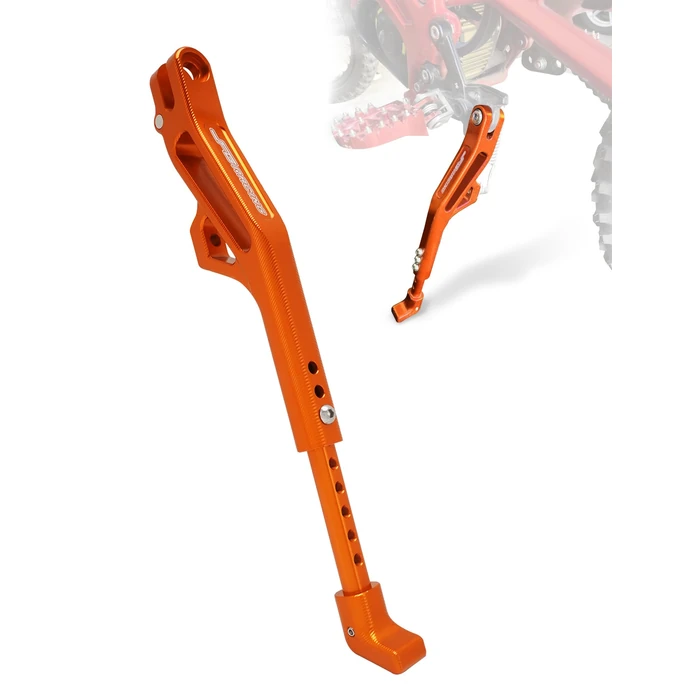 JFG RACING Kickstand for Edirt Bike,CNC Foot Pegs Kick Stand for Electric Dirt Bike Surron Light Bee X and S/E Ride Pro S SS SR/Talaria Sting/X160/X260-Orange by JFG RACING - Used - Very Good condition