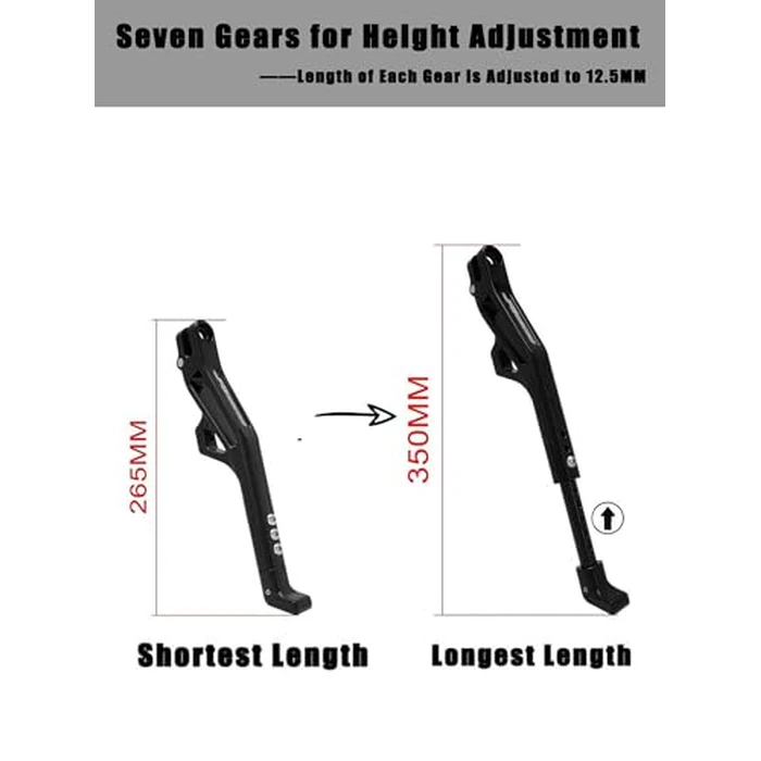 JFG RACING Kickstand for Edirt Bike,CNC Foot Pegs Kick Stand for Electric Dirt Bike Surron Light Bee X and S/E Ride Pro S SS SR/Talaria Sting/X160/X260-Orange by JFG RACING - Image 8