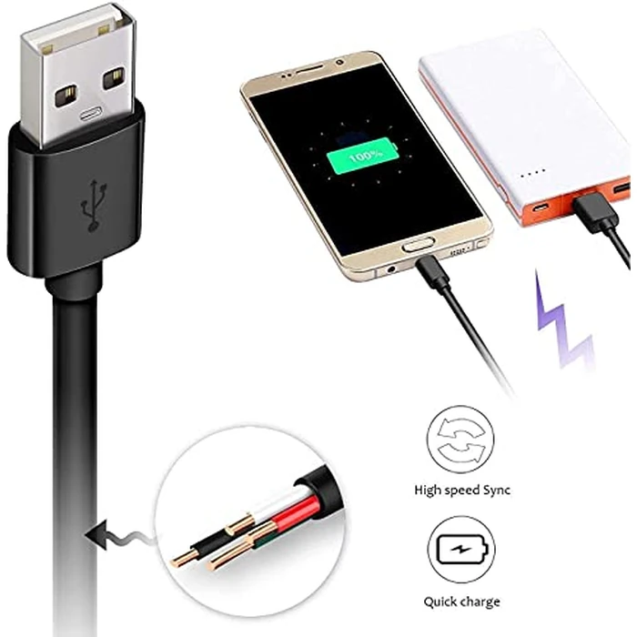 DEEGO Micro USB Cable, 2Pack Extra Long Android Charger Cable 10Ft 6Ft, Charger Cord Fast Android USB Charging Cable Compatible with Samsung Galaxy S7 Edge S6 S5 and More by DEEGO - Image 2