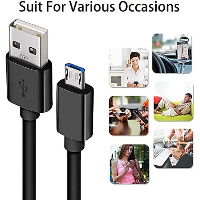 DEEGO Micro USB Cable, 2Pack Extra Long Android Charger Cable 10Ft 6Ft, Charger Cord Fast Android USB Charging Cable Compatible with Samsung Galaxy S7 Edge S6 S5 and More by DEEGO - Image 7