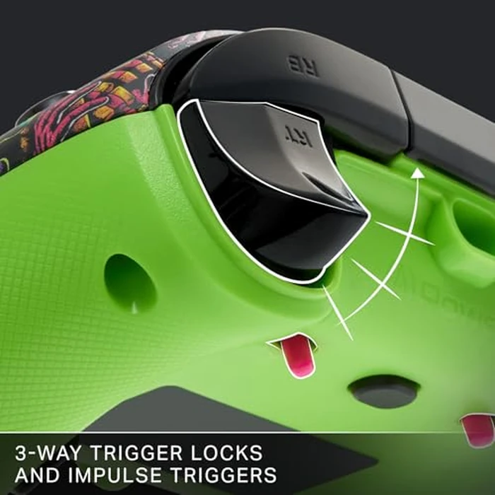 PowerA Advantage Wired Controller for Xbox Series X|S - Fortnite Glow, gamepad, wired video game controller, gaming controller, USB-C, Works with Xbox One, Officially Licensed by Power A - Image 6