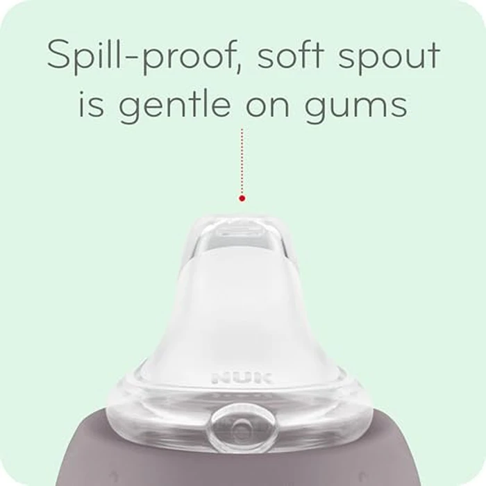 NUK Active Sippy Cup, 10 oz, 2 Pack, Disney's Cars, Lightning McQueen, BPA-Free, Spill-Proof, Transition Cup by NUK - Image 2