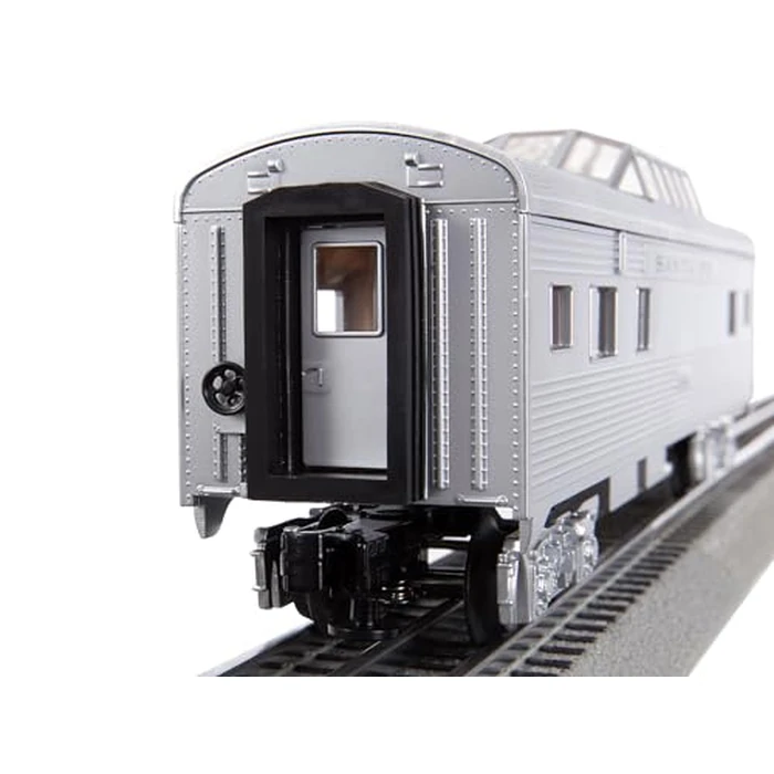 Lionel 684725 Santa Fe Add-On Vista Dome Car, O Gauge, Silver, Gray, Tan, black by Lionel - Image 2
