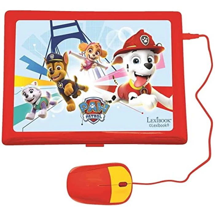 LEXiBOOK Paw Patrol - Educational and Bilingual Laptop Spanish/English - Toy for Child Kid (Boys & Girls) 124 Activities, Learn Play Games and Music with Chase Marshall - Red/Blue JC598PAi2 by LEXiBOOK - Image 3