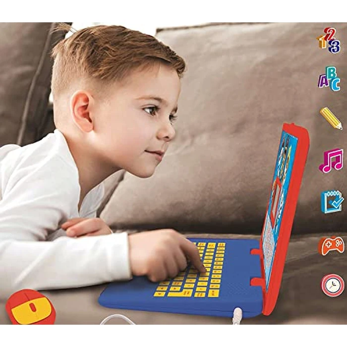LEXiBOOK Paw Patrol - Educational and Bilingual Laptop Spanish/English - Toy for Child Kid (Boys & Girls) 124 Activities, Learn Play Games and Music with Chase Marshall - Red/Blue JC598PAi2 by LEXiBOOK - Image 6