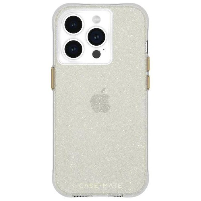 Case-Mate Sheer Crystal Phone Case for iPhone 15 Pro Max - Gold by Case-Mate - Image 1