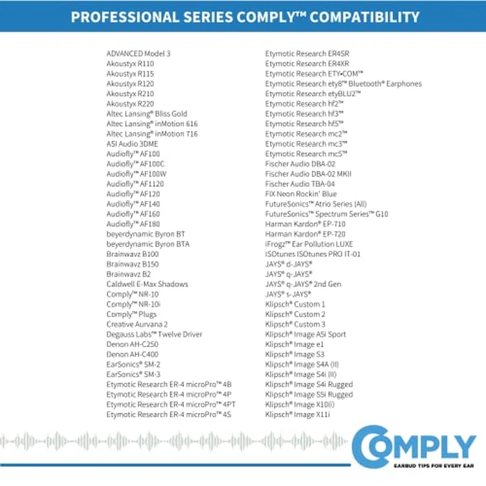 Comply P-Series | Memory Foam Replacement Ear Tips Designed for Etymotic, NuForce, ISOtunes PRO, Q-Jays, & More | Superior Noise Isolation, Ultimate Comfort, Secure Fit | Black, Medium (3 Pairs) by COMPLY - Image 6