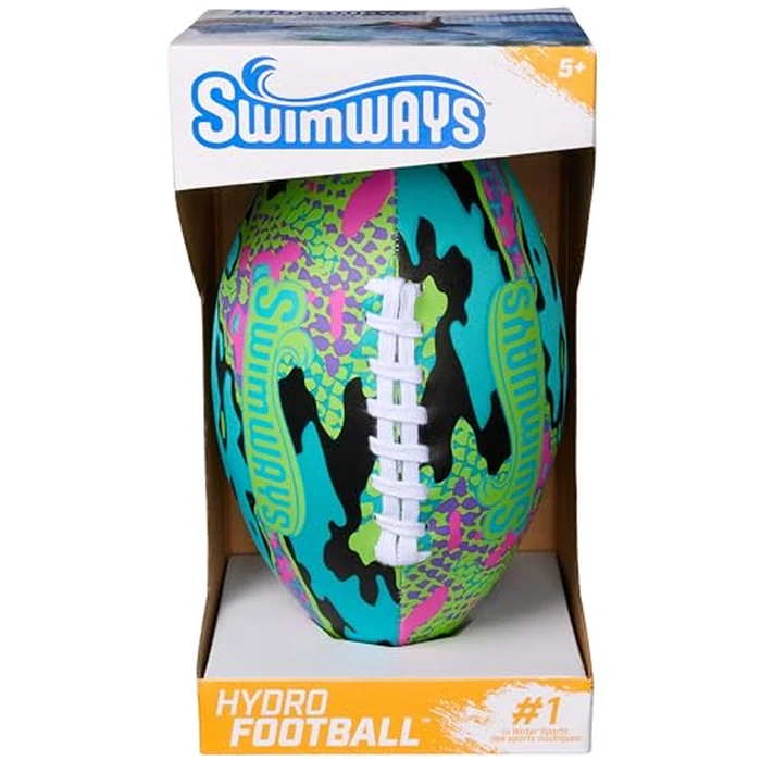 Swimways Hydro Waterproof Football, Outdoor Games for Adults and Kids, Swimming Pool Accessories and Pool Party Games,9.25 Inches, Blue by SwimWays - Image 8