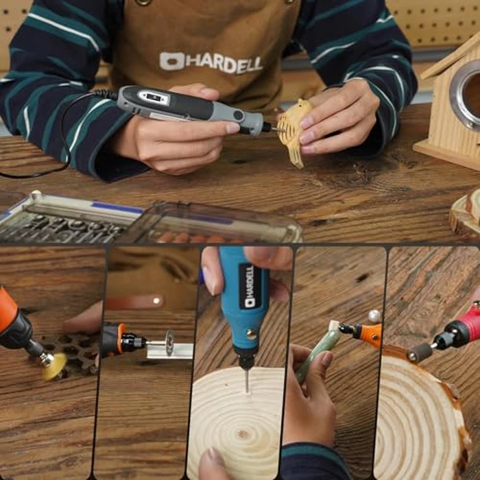 HARDELL Rotary Tool Accessories, Fits Dremel Rotary Tools, 508PCS Power Rotary Tool Bits with 1/8"(3.2mm) Diameter Shanks, Universal Fitment for Sanding, Drilling, Polishing, Carving, Polishing by HARDELL - Image 8