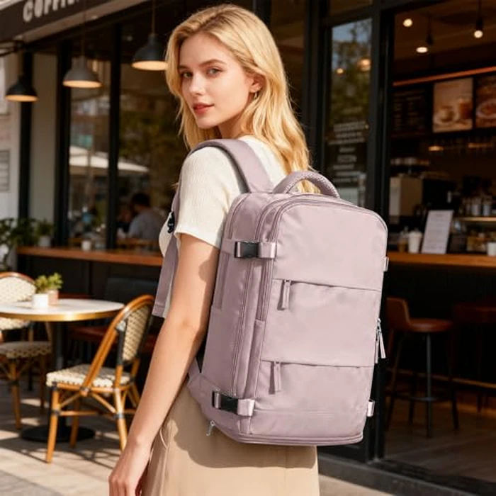 coofay Travel Backpack For Women Men Airline Approved Carry On Backpack Flight Approved Waterproof Sports Backpack Casual Daypack Small Hiking Backpacks by coofay - Image 2