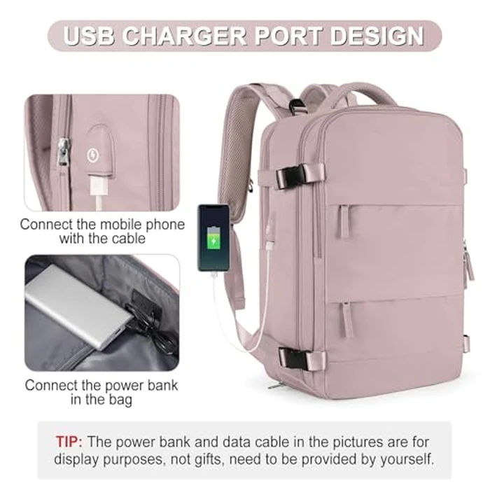 coofay Travel Backpack For Women Men Airline Approved Carry On Backpack Flight Approved Waterproof Sports Backpack Casual Daypack Small Hiking Backpacks by coofay - Image 3