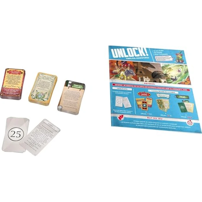 Unlock! - Timeless Adventures (Français) - Jeux de Société - Coopératif/Escape Room - Résolvez Trois Nouvelles Énigmes Captivantes - 10 ans et + - 1 à 6 Joueurs - 60 Minutes - créé par Asmodee by Asmodee - Image 2