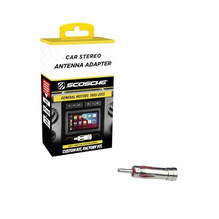 Scosche MDAB Compact Micro/Delco Antenna Adapter for Aftermarket Car Stereo Compatible with Select 1985-2013 GM and Import Vehicles - Radio Antenna Adapter - Car Audio Adapter - See Guide for Vehicles by Scosche - Used - Like New condition - US$7.27