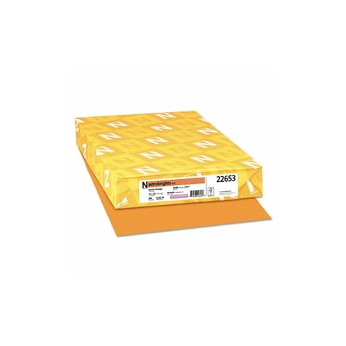 Neenah Astrobrights Premium Color Paper, 24 lb, 11 x 17 Inches, 500 Sheets, Cosmic Orange by Astrobrights - Used - Like New condition - CA$15.59