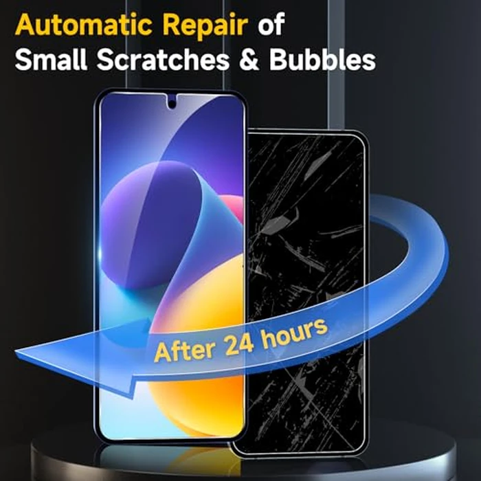 YWXTW EZ Alignment for Samsung Galaxy Z Flip 7 Screen Protector, [Strengthen Crease Test] 4Pcs Inner Soft EPU Film+2Pcs Front Display Tempered Glass+1 Set Camera lens Protector, Anti Scratch by YWXTW - Image 5