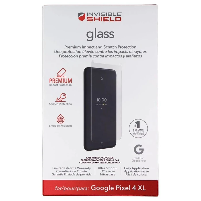 ZAGG Invisible Shield (Glass) Tempered Glass for Google Pixel 4 XL - Clear by Zagg - Refurbished - Brand New condition - US$8.28
