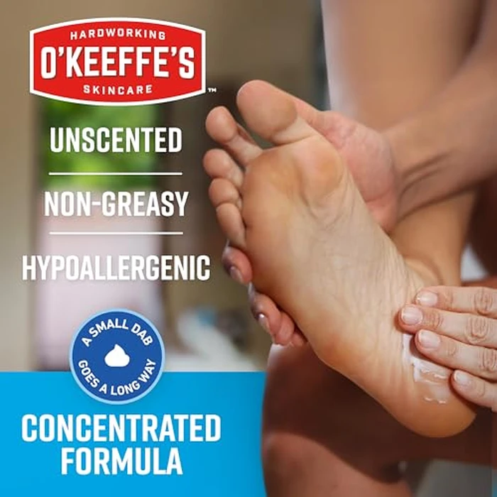 O'Keeffe's for Healthy Feet Foot Cream - 3 oz Tube (2 Pack) - Guaranteed Relief for Extremely Cracked, Dry Feet, Repairing Skincare, Instantly Boosts and Retains Moisture Levels by O'Keeffe's - Image 4