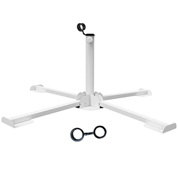 Foldable Portable Beach Umbrella Stand-Portable Patio Umbrella Base Holder,Outdoor Sunshade Anchor Size PLUS Thickened,Rust Free Tempered Iron Umbrella Stand for Courtyard,Swimming Pool,Beach,Grass by MILIMOLI - Image 1
