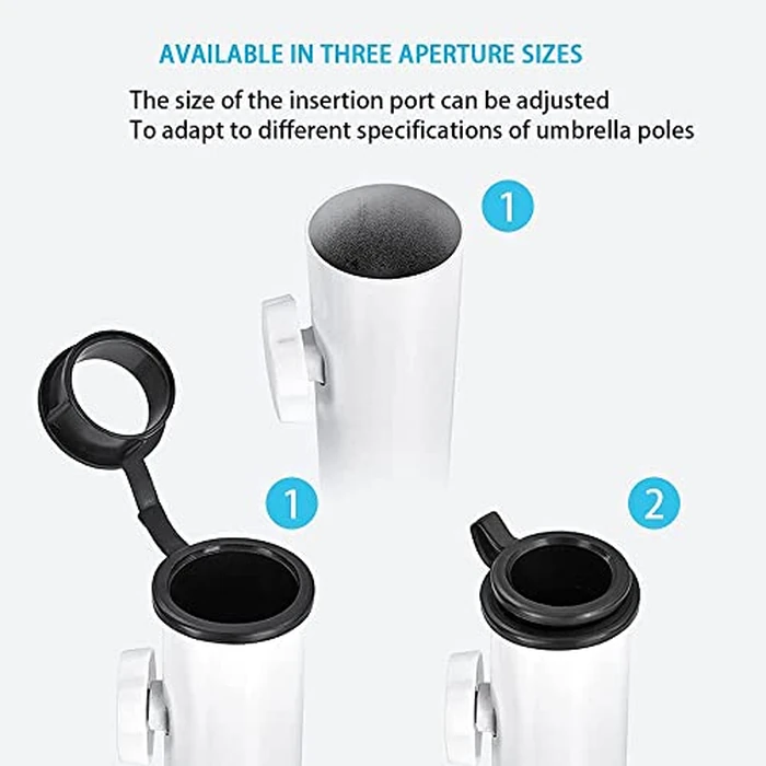 Foldable Portable Beach Umbrella Stand-Portable Patio Umbrella Base Holder,Outdoor Sunshade Anchor Size PLUS Thickened,Rust Free Tempered Iron Umbrella Stand for Courtyard,Swimming Pool,Beach,Grass by MILIMOLI - Image 8