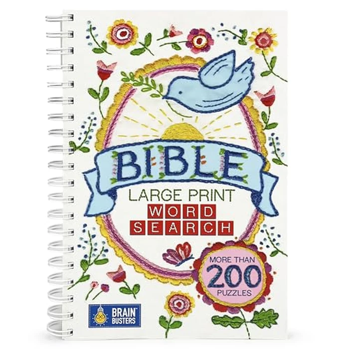 Large Print Bible Word Search Puzzle Book: Over 200 Puzzles to Complete with Solutions - Include Spiral Bound / Lay Flat Design and Large to ... for Inspirational Word Finds (Brain Busters) by Cottage Door Press - Used - Good condition - US$2.41
