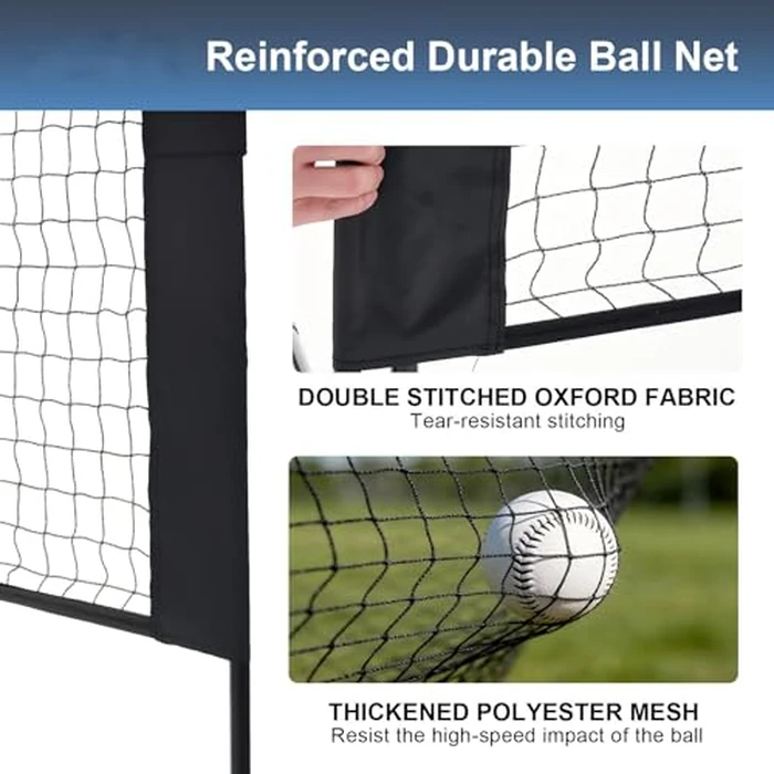 KMFurnila Portable Badminton Net Set, 10FT Wide, Adjustable Height Multi Sport Net for Pickleball, Tennis, Volleyball, Soccer Tennis, Indoor Outdoor with Carry Bag, Easy Setup for Backyard by KMFurnila - Image 5