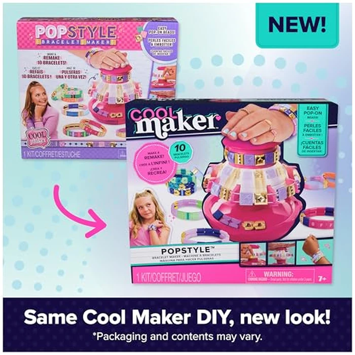 Cool Maker, PopStyle Bracelet Making Kit with 170 Beads, Make & Remake 10 (Packaging May Vary), Arts and Crafts Kids Toys for Ages 7 and up by Cool MAKER - Image 6