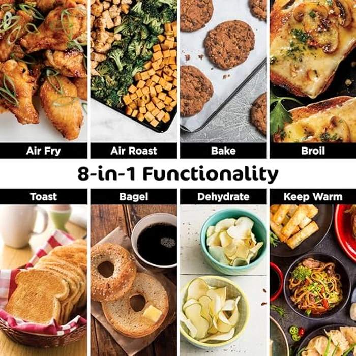 Ninja Foodi 8-in-1 Digital Air Fry Oven, Large Toaster Oven, Flip-Away For Storage, Dehydrate, Keep Warm, 1800 Watts, Stainless (SP101C) - Canadian Version by Ninja - Image 3