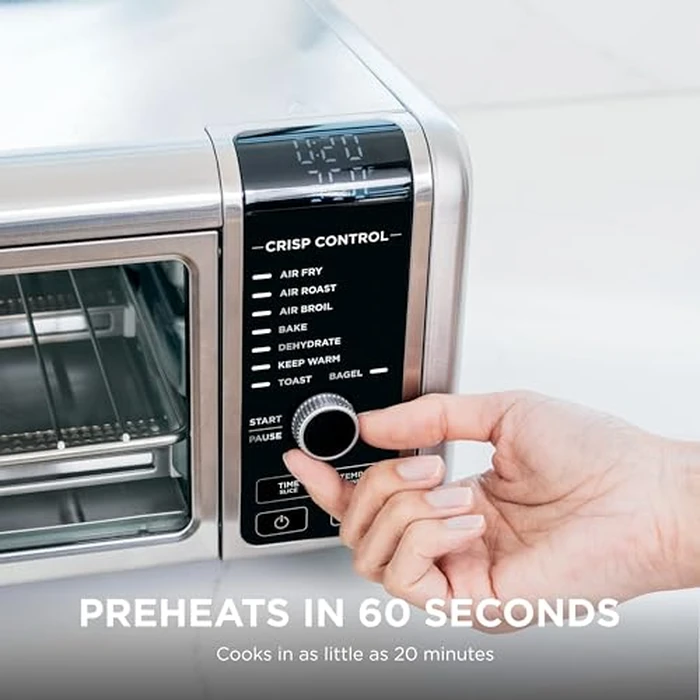 Ninja Foodi 8-in-1 Digital Air Fry Oven, Large Toaster Oven, Flip-Away For Storage, Dehydrate, Keep Warm, 1800 Watts, Stainless (SP101C) - Canadian Version by Ninja - Image 5