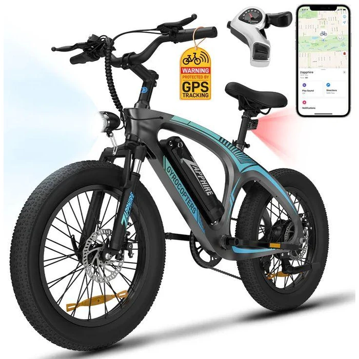 Gyrocopters Zapphire Mountain E-Bike - Grey by Gyrocopters - Refurbished - Excellent condition