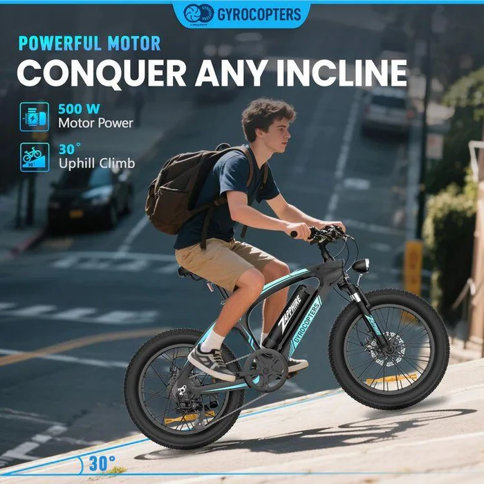 Gyrocopters Zapphire Mountain E-Bike - Grey by Gyrocopters - Image 3
