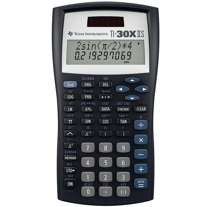 Texas Instruments TI-30X IIS 2-Line Scientific Calculator, Black with Blue Accents by Texas Instruments - Used - Good condition