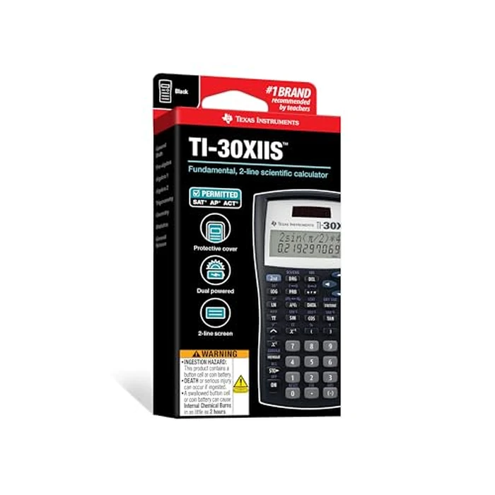 Texas Instruments TI-30X IIS 2-Line Scientific Calculator, Black with Blue Accents by Texas Instruments - Image 7