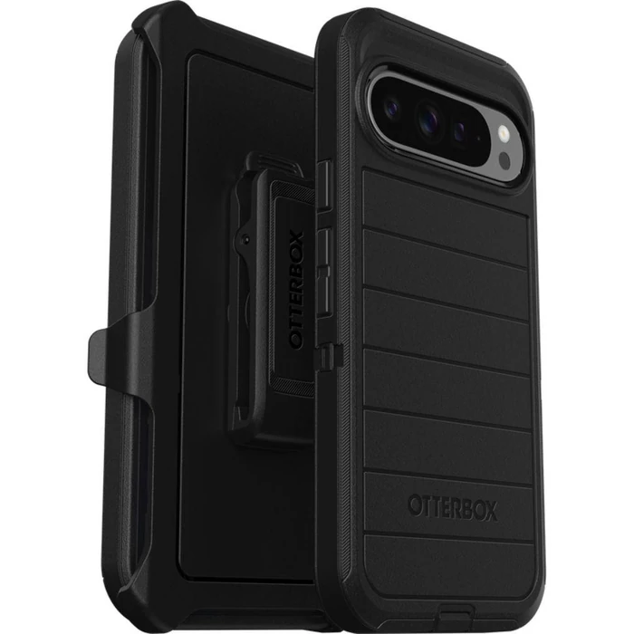 OtterBox Defender Pro Series Phone Case & Holster for Google Pixel 9 Pro XL - Black by OtterBox - Refurbished - Brand New condition